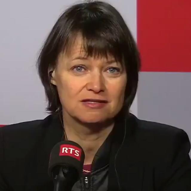 Alexandra Calmy, responsable de l'unité VIH aux Hôpitaux universitaires de Genève. [RTS]