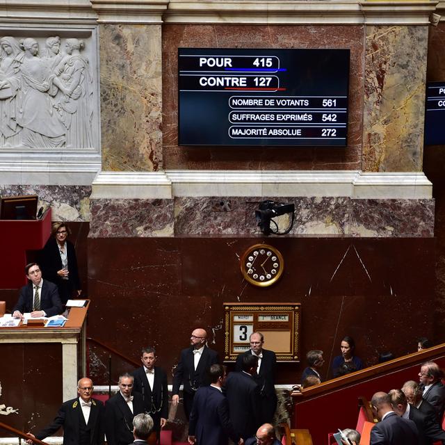 L'assemblée nationale française a adopté le projet de loi contre le terrorisme. [AFP - Christophe Archambault]