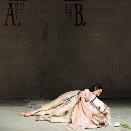Une scène tirée de l'opéra "Jeanne au Bucher" dʹArthur Honegger mis en scène par Romeo Castellucci. [facebook.com/operadelyon/]