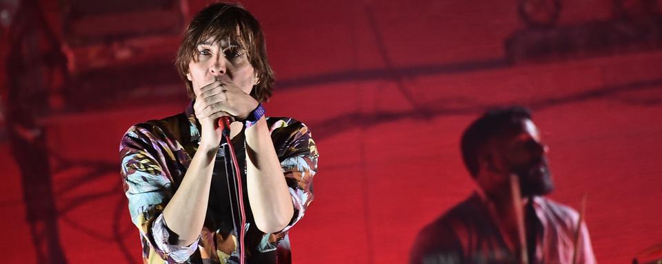 Le chanteur des Français de Phoenix, Thomas Mars. [AFP - Steven Ferdman]