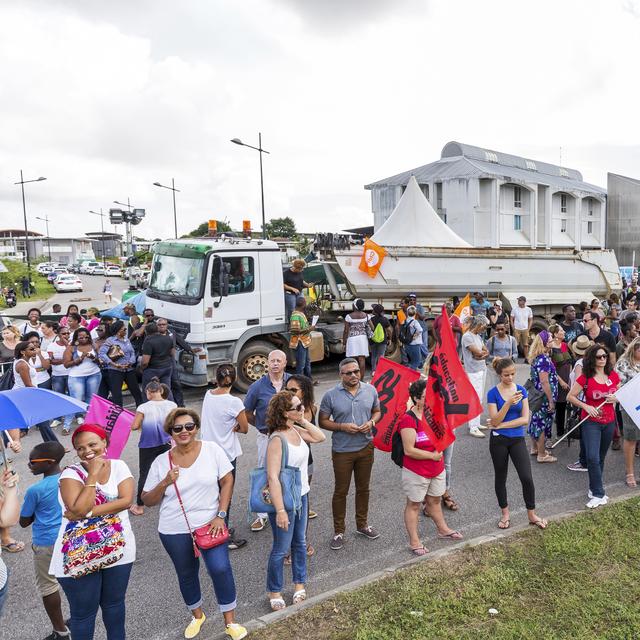 Depuis plusieurs jours, la Guyane est secoué par un important mouvement social. [afp - Jody Amiet]