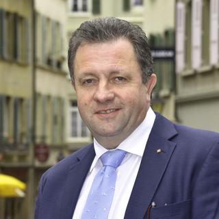 Jacques Nicolet, candidat UDC au Conseil d'Etat vaudois. [Keystone - Christian Brun]