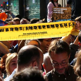 Les séparatistes catalans ont promis de continuer à manifester. [Reuters - Albert Gea]