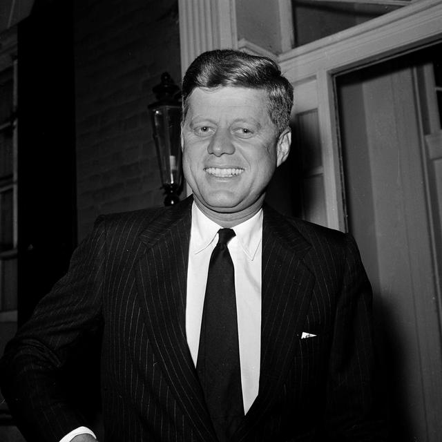 L'ancien président américain John Fitzgerald Kennedy en novembre 1960, trois avant son assassinat. [AP/Keystone - Henry Griffin]