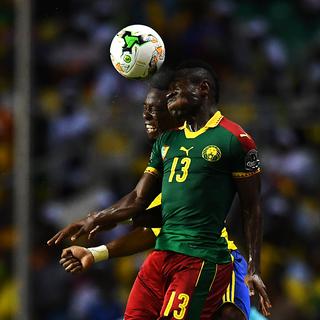 Le Camerounais Christian Bassogog lors du match de la CAN face au Gabon, 22.01.2017. [AFP - Gabriel Bouys]