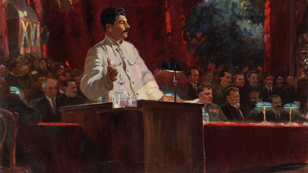 Alexandre Guerassimov, "Staline au XVIe congrès du parti", début des années 1930 [DR - GALERIE D'ÉTAT TRETIAKOV / MOSCOU]