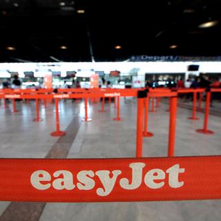 Des guichets de la compagnie Easyjet à l'aéroport international Nice Côte d'Azur. [Reuters - Eric Gaillard]