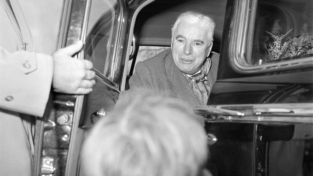 Charlie Chaplin à Genève en 1952. [Keystone/Photopress-Archiv - Margrit Baeumlin]