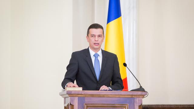 Le Premier ministre roumain Sorin Grindeanu, le 4 janvier 2017.