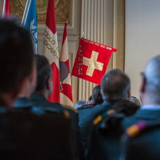 Les positions de Pierre Maudet crispent la Société suisse des officiers. [Ti-Press/Keystone - Carlo Reguzzi]