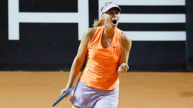 Maria Sharapova n'a pas manqué son retour à la compétition à Stuttgart. [RONALD WITTEK]