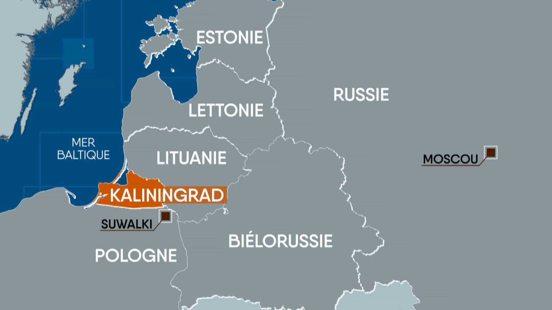 L'oblast russe de Kaliningrad, au coeur de l'Europe. [RTS]