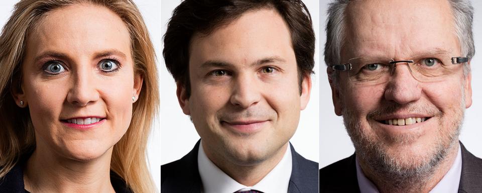 Céline Amaudruz, Guillaume Barazzone et Jacques-André Maire. [Keystone - Gaetan Bally]