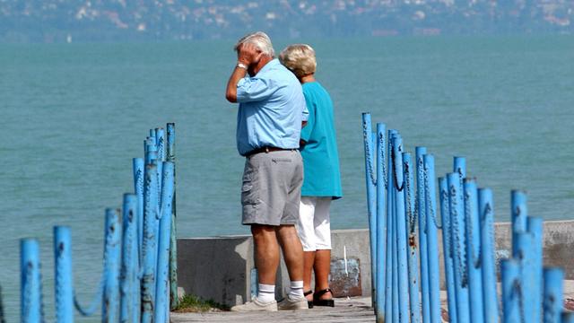 Certains Allemands se sont établis au bord du lac Balaton, en Hongrie. [AP/Keystone - Bela Szandelszky]