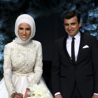 Mariage de la fille du président turc Tayyip Erdogan en mai 2016. [Keystone - Turkish President Press Office/EPA]