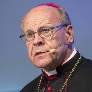 Vitus Huonder, évêque de Coire, le 19 août 2017. [Keystone - Alexandra Wey]