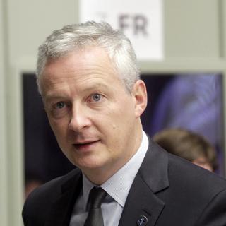 Le ministre français de l'Economie Bruno Le Maire, ce vendredi 15 septembre à Tallinn. [Keystone - Valda Kalnina - EPA]