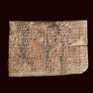 La tablette d'argile Plimpton 322 est vieille de 3'700 ans. 
EPA UNSW UNSW/HANDOUT
Keystone [Keystone - EPA UNSW UNSW/HANDOUT]