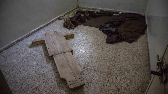 Un dispositif de torture retrouvé dans une prison syrienne par des activistes. [Keystone - Bryan Denton for Human Rights Watch]