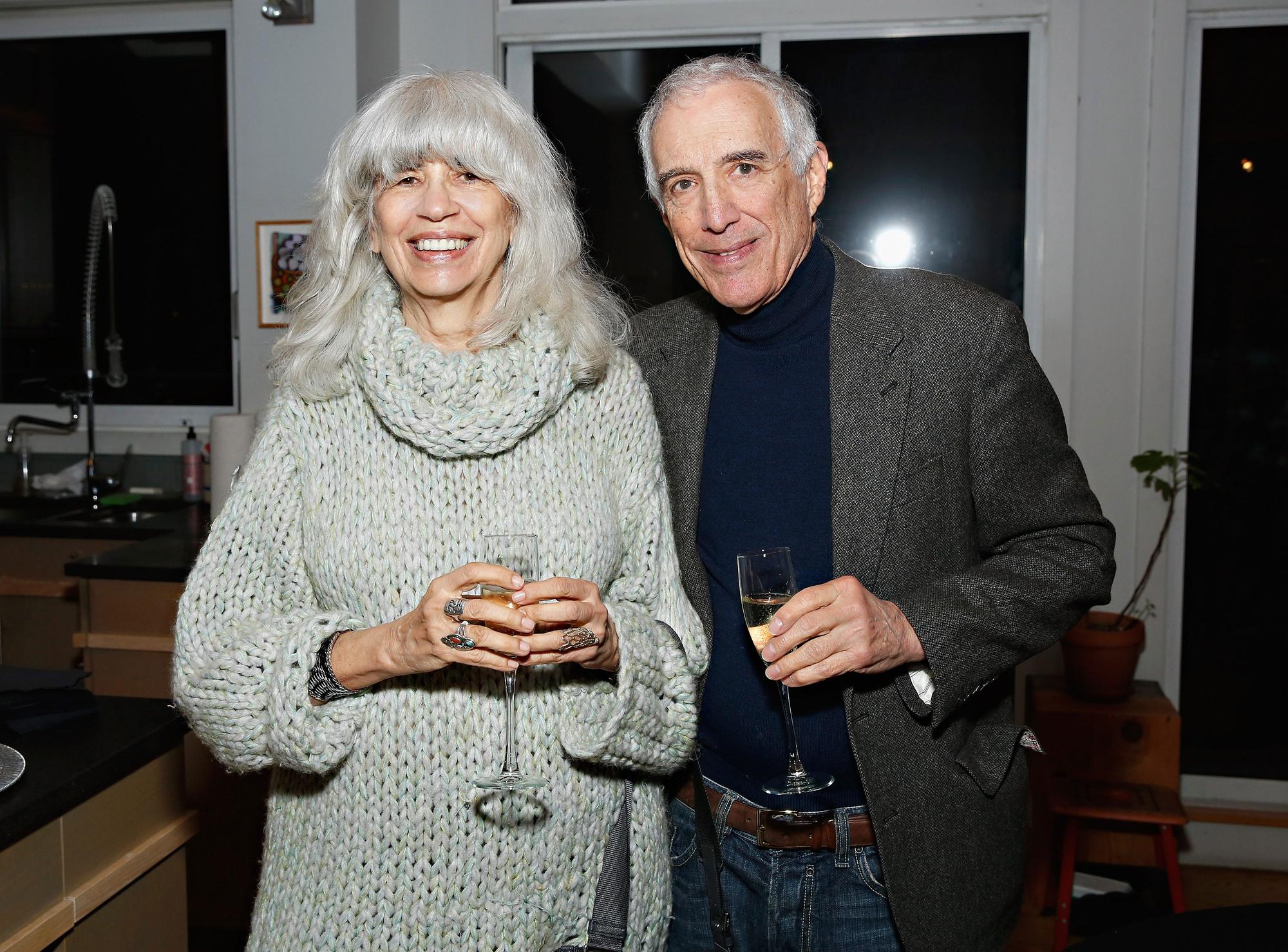 Eleanor Bergstein et son mari le poète Michael Goldman à New York en 2014. [AFP - Cindy Ord]