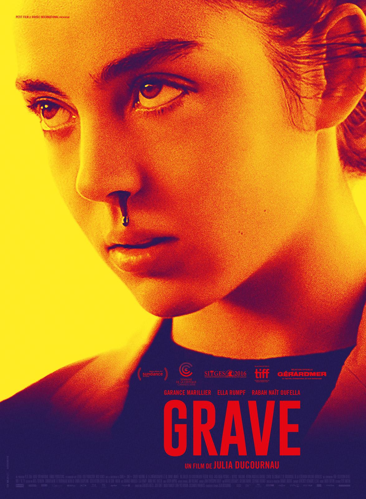 L'affiche du film "Grave" de Julia Ducournau. [Petit Film/Rouge International/Frakas Productions]