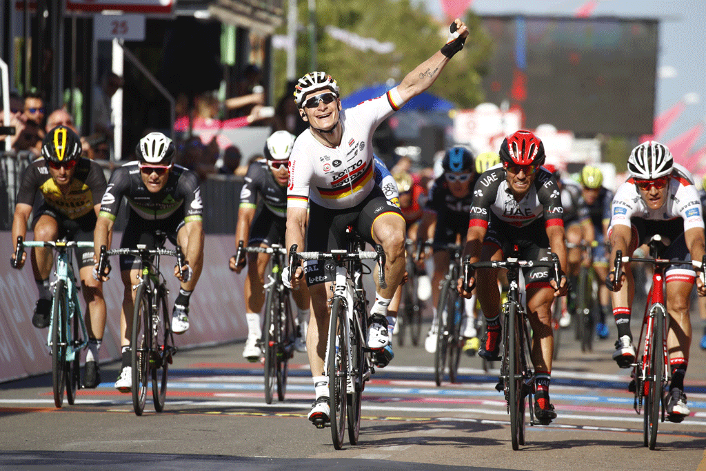 Andre Greipel a gagné la seconde étape du Tour d'Italie. [AFP - Luk Benies]