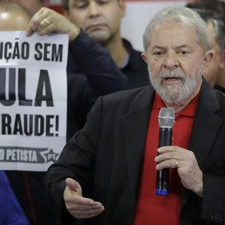 L'ex-président brésilien Luiz Inacio Lula da Silva compte se présenter à la présidentielle de 2018. [AP/Keystone - Andre Penner]