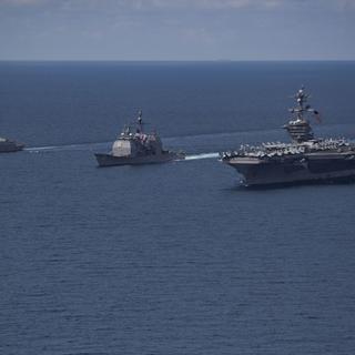 Séoul souhaite des exercices  avec le groupe naval du porte-avions Carl Vinson. [EPA/Keystone - Département américain de la défense]