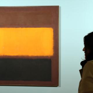 "Sienna, Orange black on Dark Brown" de Rothko au musée d'art moderne de Téhéran. [AFP - Atta Kenare]