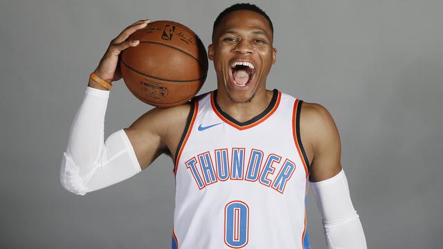 La star du Thunder de l'Oklahoma, Russell Westbrook, va devenir le joueur le mieux payé de la NBA. [Sue Ogrocki]