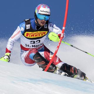 299907690 Coupe du monde-Combiné alpin, slalom messieurs [Keystone - Jean-Christophe Bott]