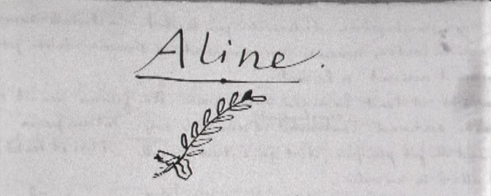 Manuscrit du roman Aline de Charles-Ferdinand Ramuz. [RTS]