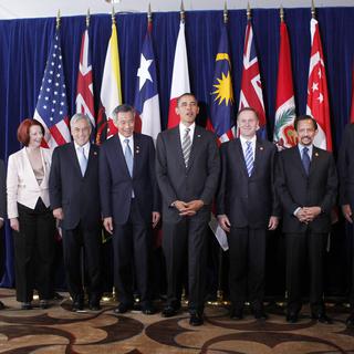 Les partenaires du traité transpacifique de libre-échange en 2010. [keystone - AP Photo/Charles Dharapak]