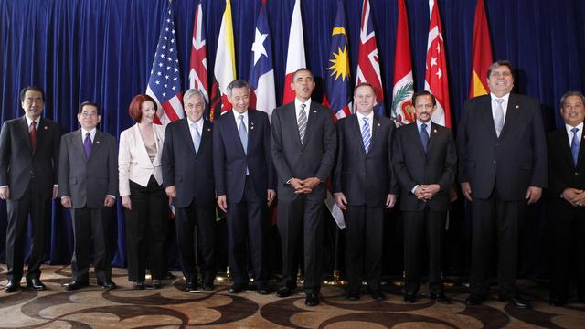 Les partenaires du traité transpacifique de libre-échange en 2010. [keystone - AP Photo/Charles Dharapak]