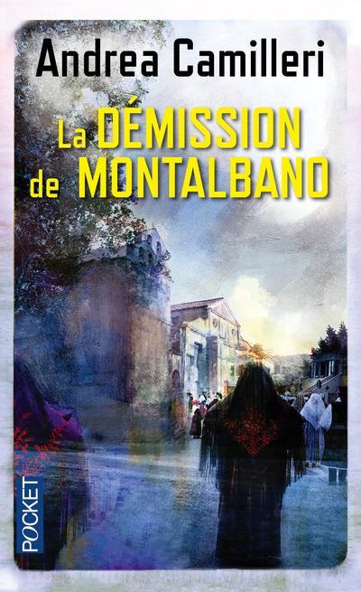 La couverture du livre d'Andrea Camilleri: "La démission de Montalbano". [Pocket]