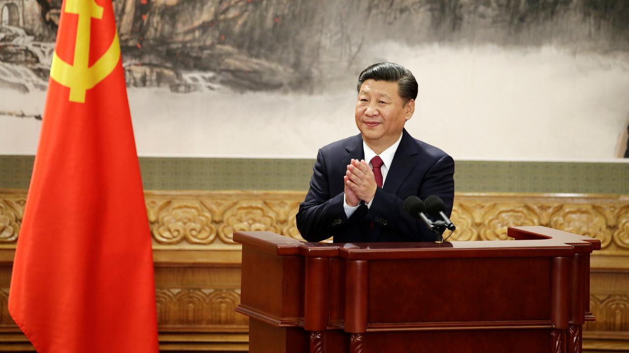 Le président chinois Xi Jinping après son discours devant les membres du Parti communiste chinois. [Reuters - Jason Lee]