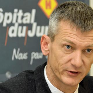 Kristian Schneider, directeur général de l’Hôpital du Jura. [RTS - Gaël Klein]