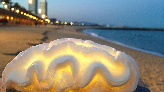 Un peu de repos pour la meringue lumineuse, à Barcelone. [kami-ln.com - Camille von Deschwanden﻿]
