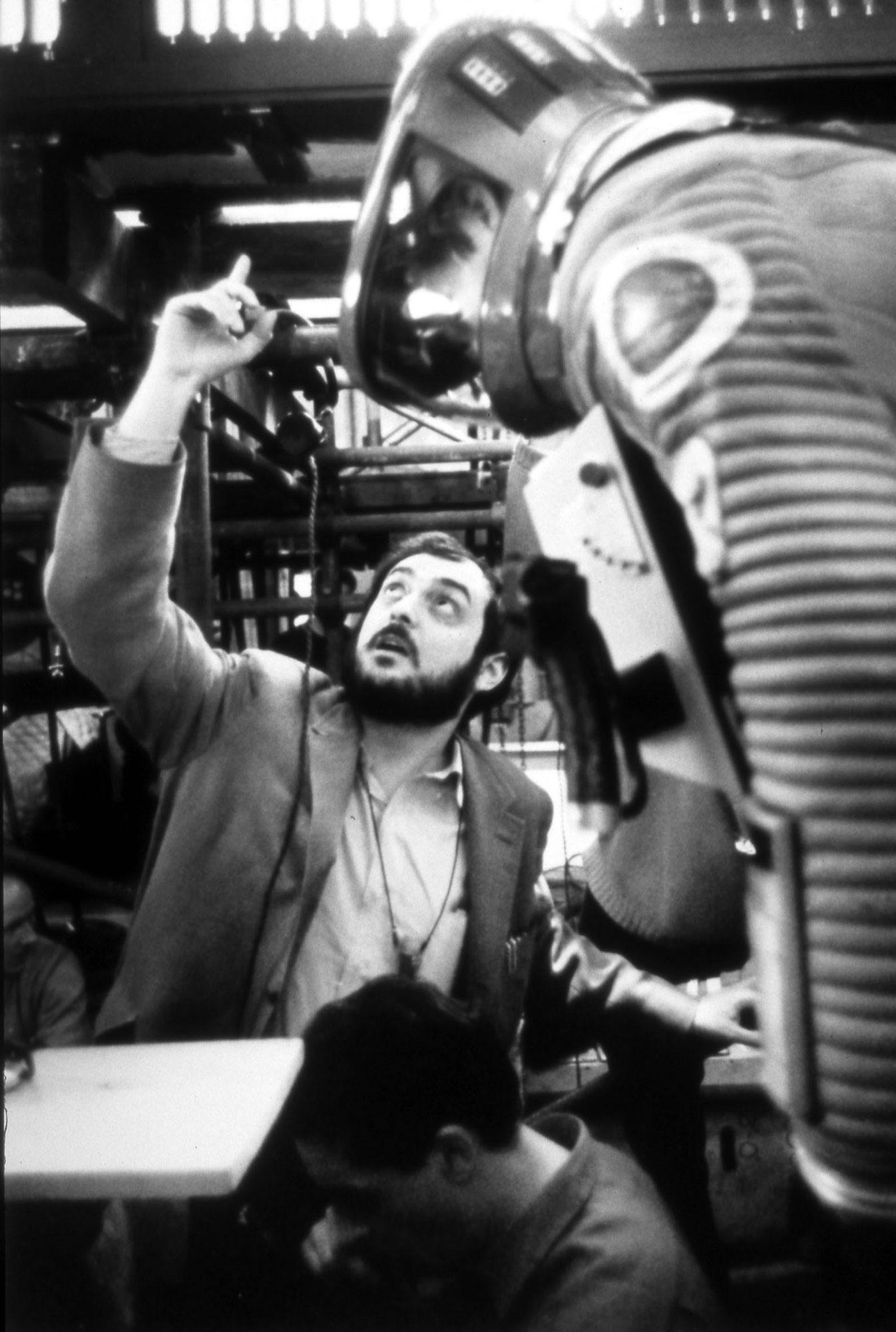Stanley Kubrick sur le tournage de "2001, l'Odyssée de l'espace". [AFP]
