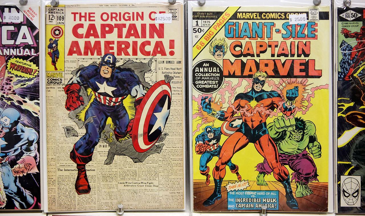 Des exemplaires vintage de Comics Marvel à vendre au St. Mark's Comics à New York en 2009. [AFP - Mario Tama]