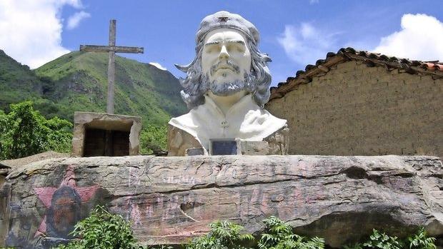 monument à la mémoire de Che Guevara à la Higuera, en Bolivie, où il a été capturé et exécuté en octobre 1967 [Keystone]