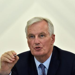 Michel Barnier, négociateur en chef de l'UE pour le Brexit, présente l'état des négociations avec le Royaume-Uni. [Reuters - Eric Vidal]