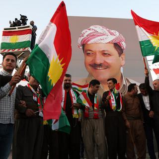 Partisans du président Barzani à Erbil, 13.09.2017. [EPA/Keystone - Gailan Haji]