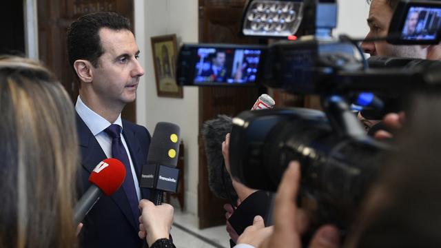 Première depuis la chute d'Alep, le président syrien Bachar al-Assad a répondu à la presse française. [HO / SANA / AFP]