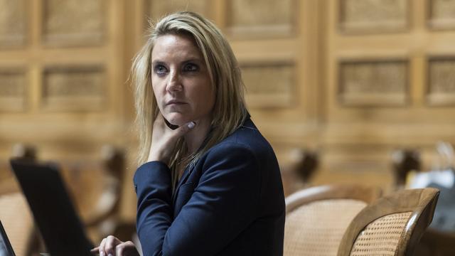 L'UDC genevoise Céline Amaudruz au Conseil national en 2016. [Keystone - Alessandro della Valle]