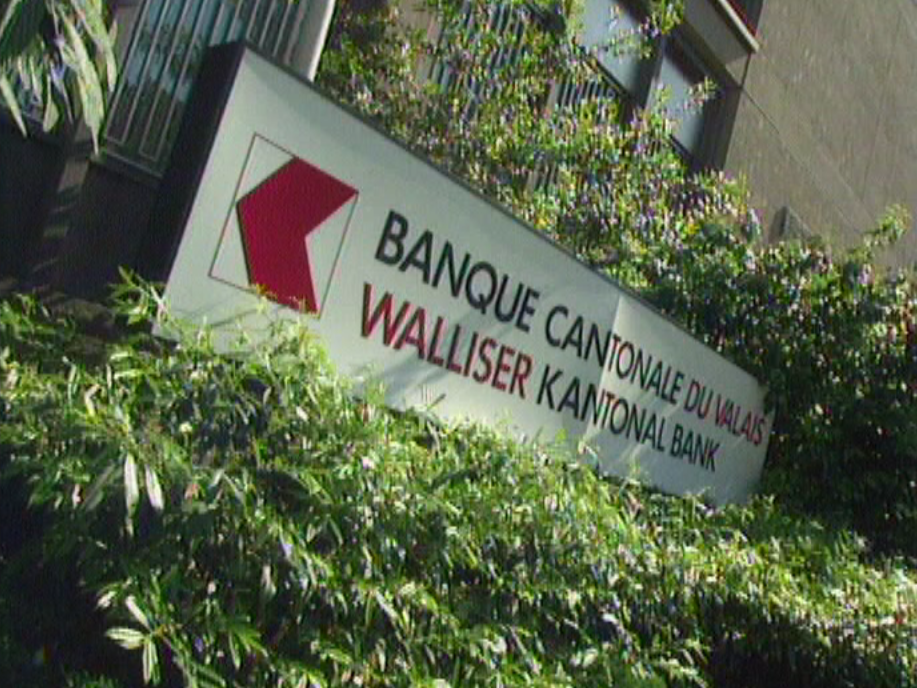 La Banque cantonale du Valais en 1997. [RTS]