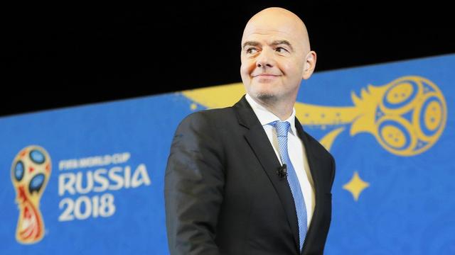 Gianni Infantino s'est montré des plus optimistes quelques heures avant le tirage. [Yuri Kochetkov]