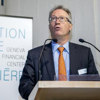 Yves Mirabaud, président de la Fondation Genève Place Financière. [Keystone - Salvatore Di Nolfi]
