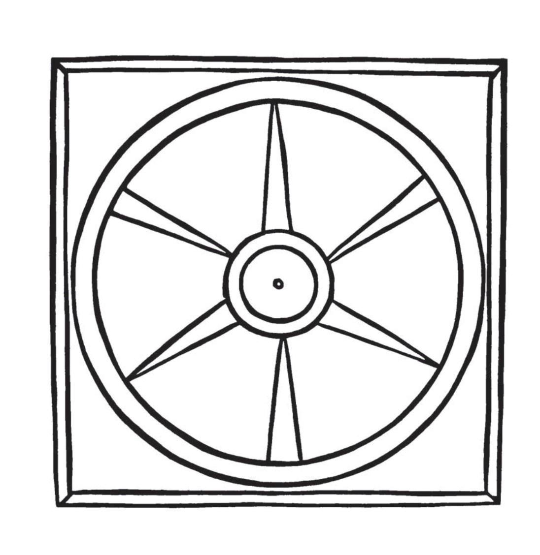 Un dessin de la roue de Nicolas de Flüe. [RTS]