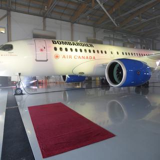 Les Etats-Unis imposent 220% de droits de douane sur le CSeries de Bombardier (en photo). [The Canadian Press/AP/Keystone - Paul Chiasson]
